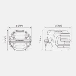 Фары Future Eyes X-80