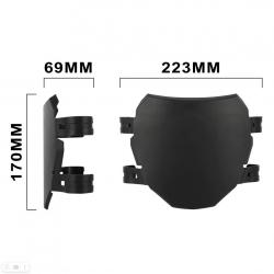 Табличка для номера передняя 5, черная